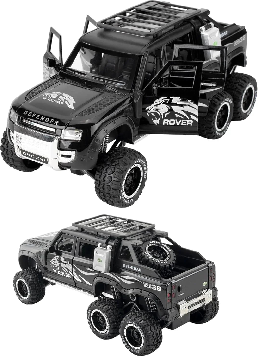 Land Rover Defender 6X6 - Diecast Metal Car - Scale 1:24
