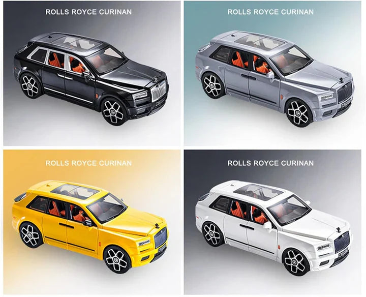 Rolls Royce Cullinan Gray- Diecast Metal Car - Scale 1:24