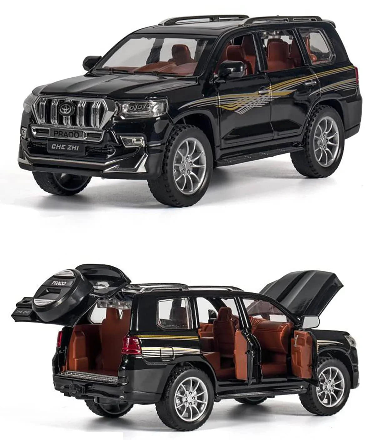 Toyota Land Cruiser Prado - Diecast Metal Car - Scale 1:32 / 1:24