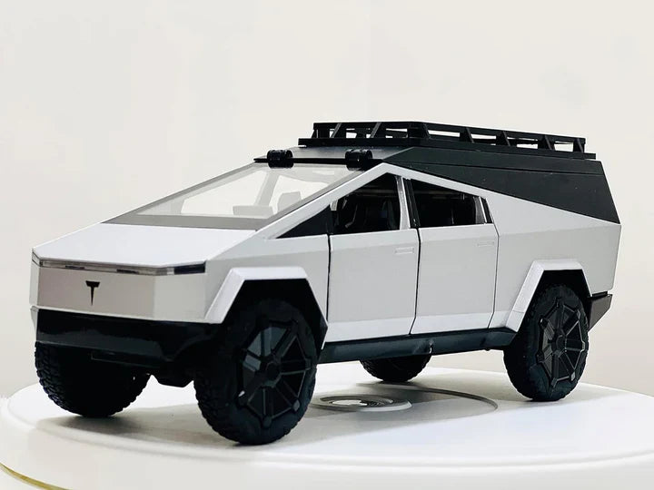Tesla Cybertruck Pickup Camping RV - Diecast Metal Car - Scale 1:24