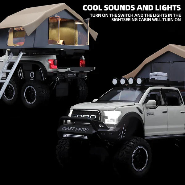 Raptor F-150 Pick Up for Kids - Diecast Metal Car - Scale 1:24