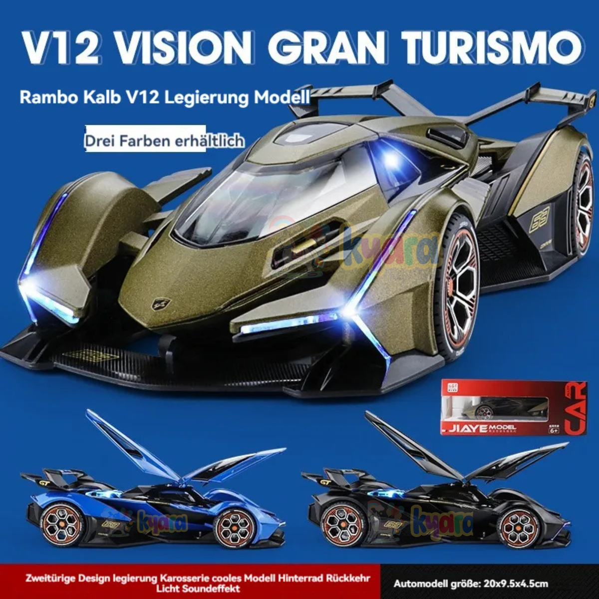 Lamborghini V12 - Diecast Metal Car - Scale 1:24