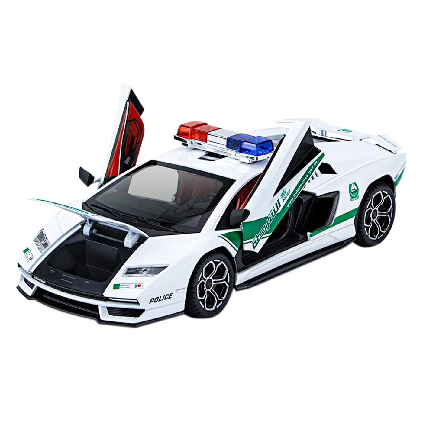 Lamborghini 800 Police - Diecast Metal Car - Scale 1:24