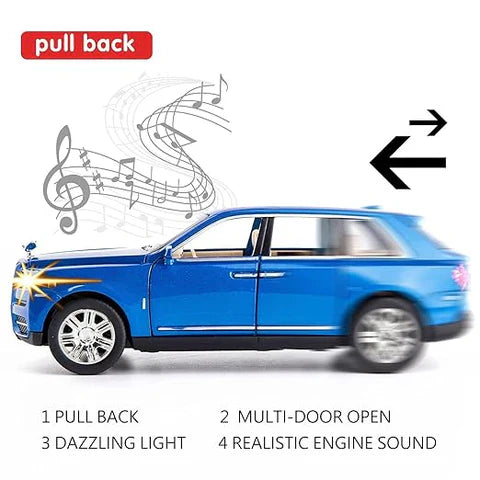 Rolls Royce Cullinan Black - Diecast Metal Car - Scale 1:24 / 1:32