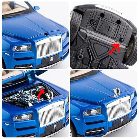 Rolls Royce Cullinan Black - Diecast Metal Car - Scale 1:24 / 1:32