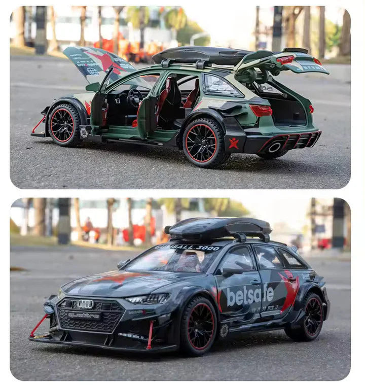 Audi Rs6 Militery - Diecast Metal Car - Scale 1:24/1:32