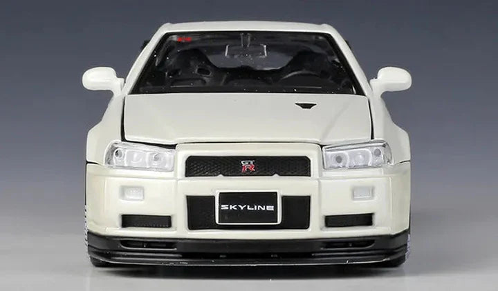Nissan Skyline Gtr 34- Diecast Metal Car - Scale 1:24