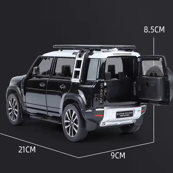 Land Rover Defender Vehicle - Diecast Metal Car - Scale 1:24