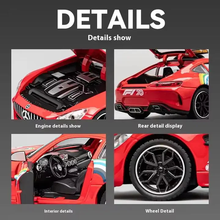 Mercedes-benz Amg Gt Safety Car - Diecast Metal Car - Scale 1:24