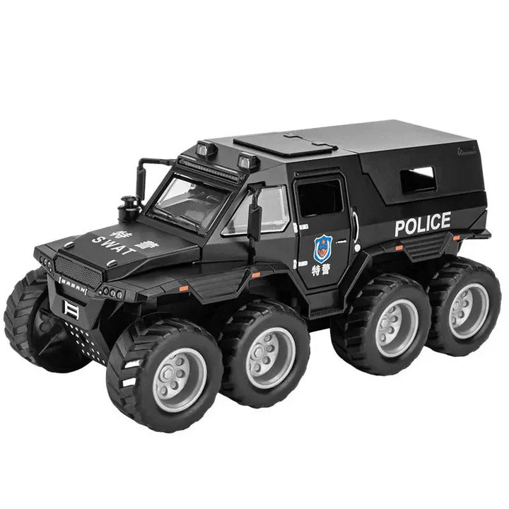 8X8 OFF-ROAD REFITTED MODEL ADVENTURE SUV - Diecast Metal Car - Scale 1:32