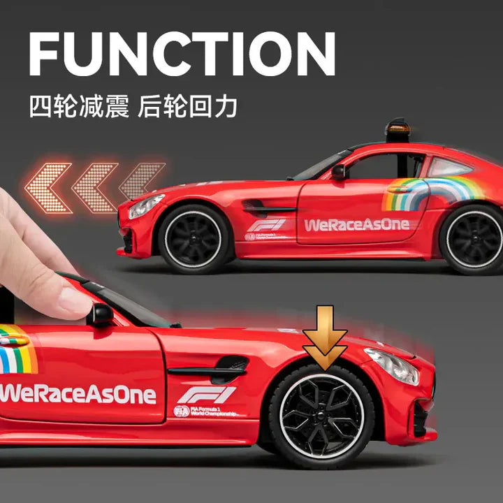 Mercedes-benz Amg Gt Safety Car - Diecast Metal Car - Scale 1:24
