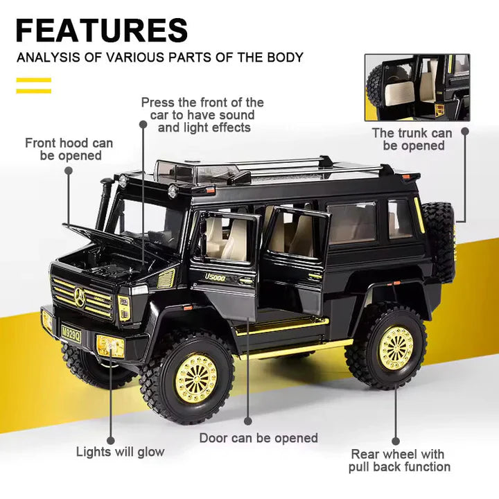 Mercedes- Benz Unimog - Diecast Metal Car - Scale 1:24