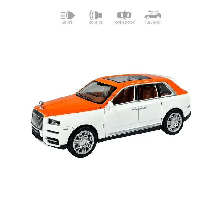 Rolls Royce Cullinan Orange - Diecast Metal Car - Scale 1:24
