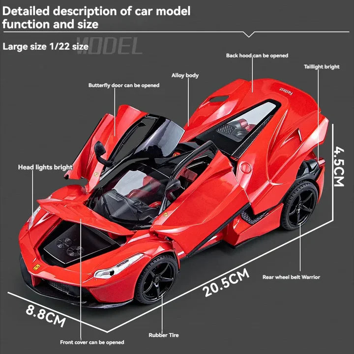 BIG SIZE LAFERRARI SPORT- Diecast Metal Car - Scale 1:24