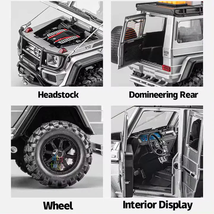 Mercedes-benz Brabus G550 - Diecast Metal Car - Scale 1:24