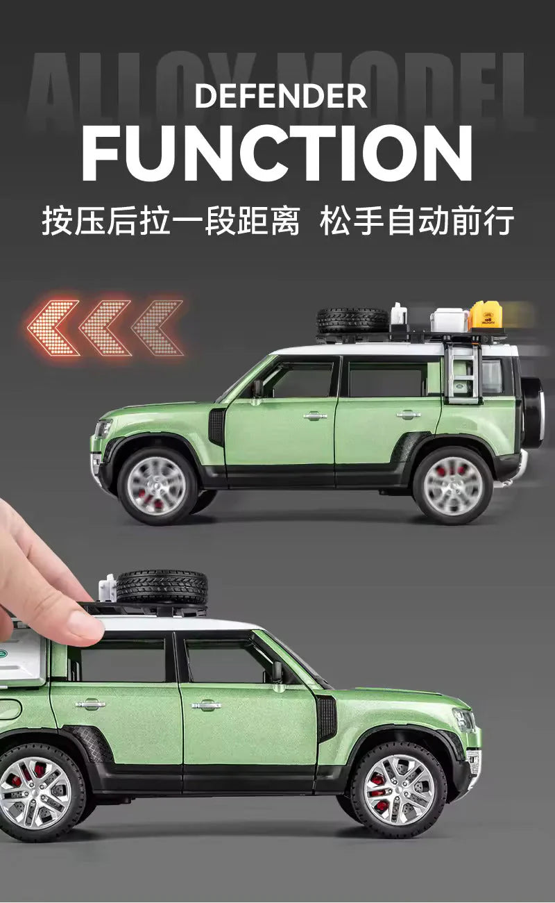 Land Rover Defender Outdoor Edition - Diecast Metal Car - Scale 1:32