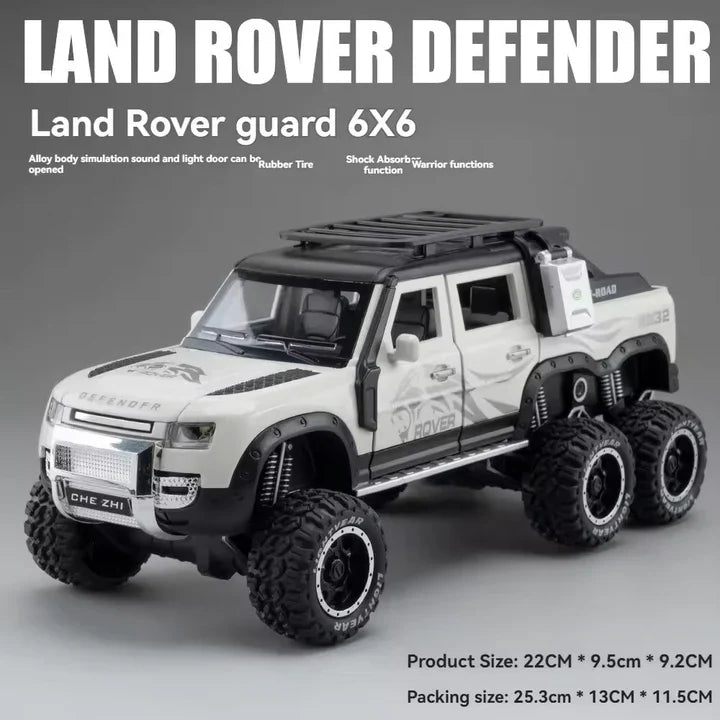Land Rover Defender Guard 6x6 - Diecast Metal Car - Scale 1:24