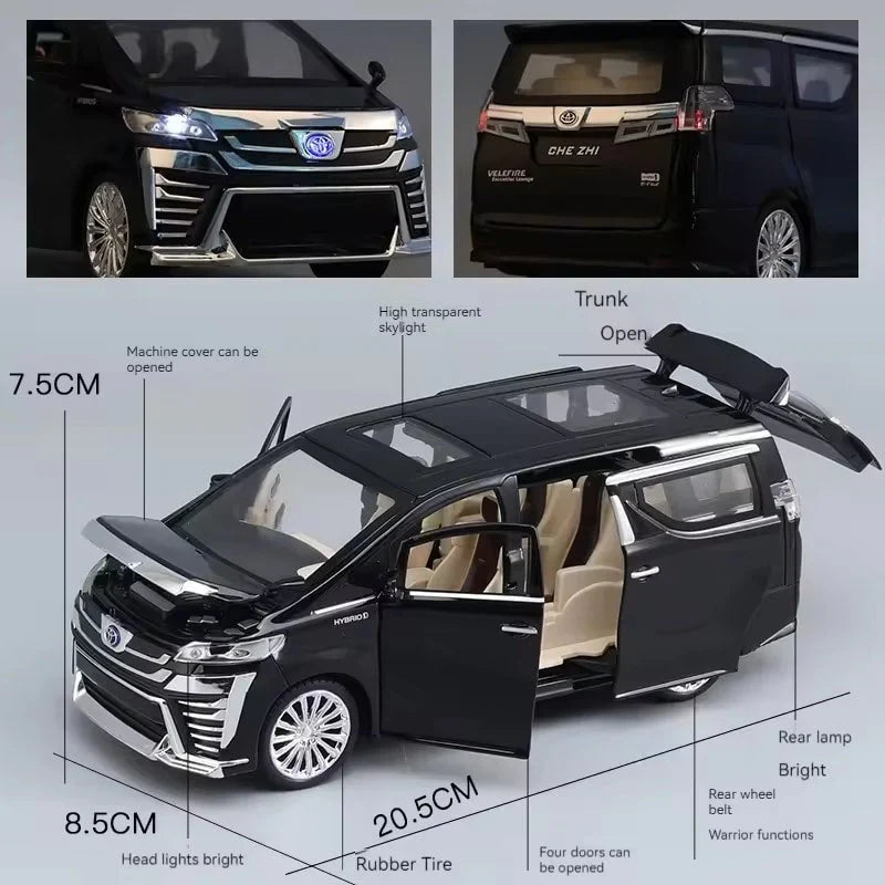 Toyota Vellfire - Diecast Metal Car - Scale 1:24