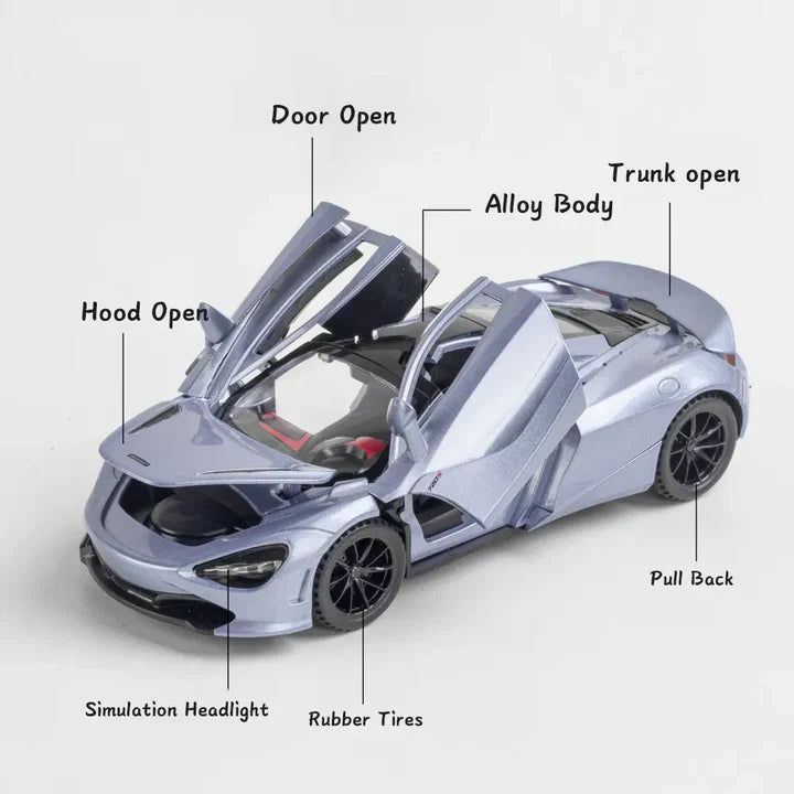 Mc Laren 720s - Diecast Metal Car - Scale 1:32