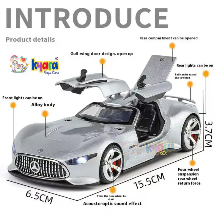 Mercedes Vision AMG GT - Diecast Metal Car - Scale 1:32