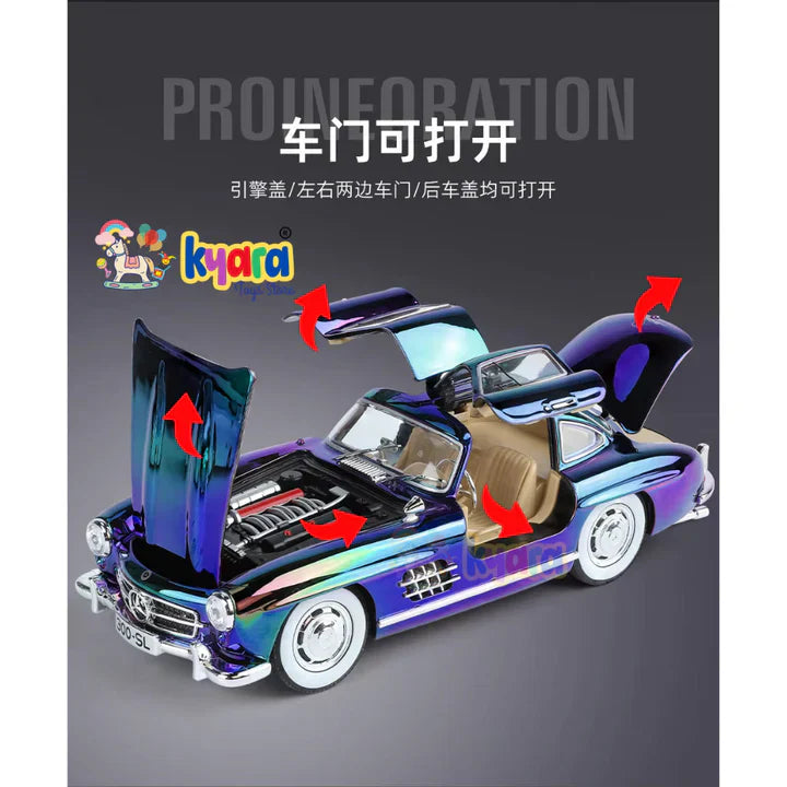 Mercedes-benz 300sl - Diecast Metal Car - Scale 1:24