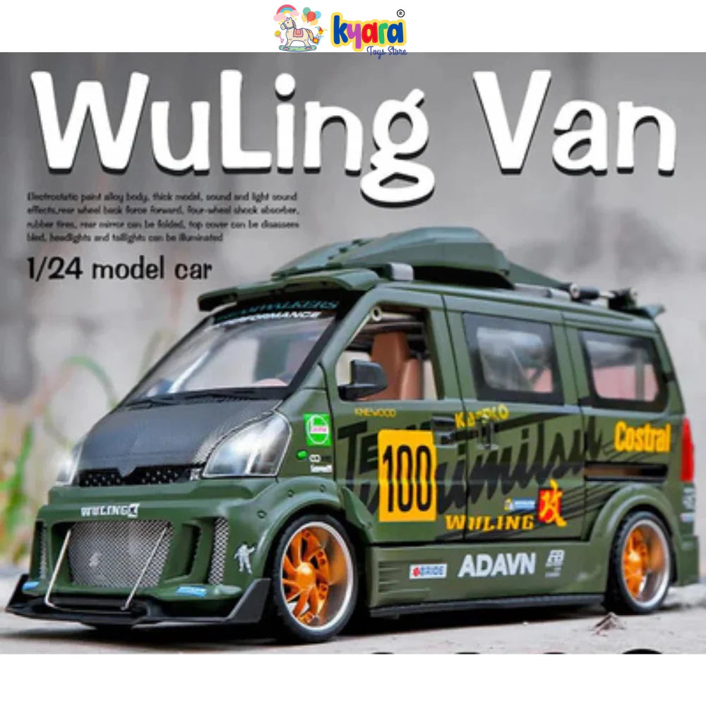 Wuling Track Sports Van - Diecast Metal Car - Scale 1:24