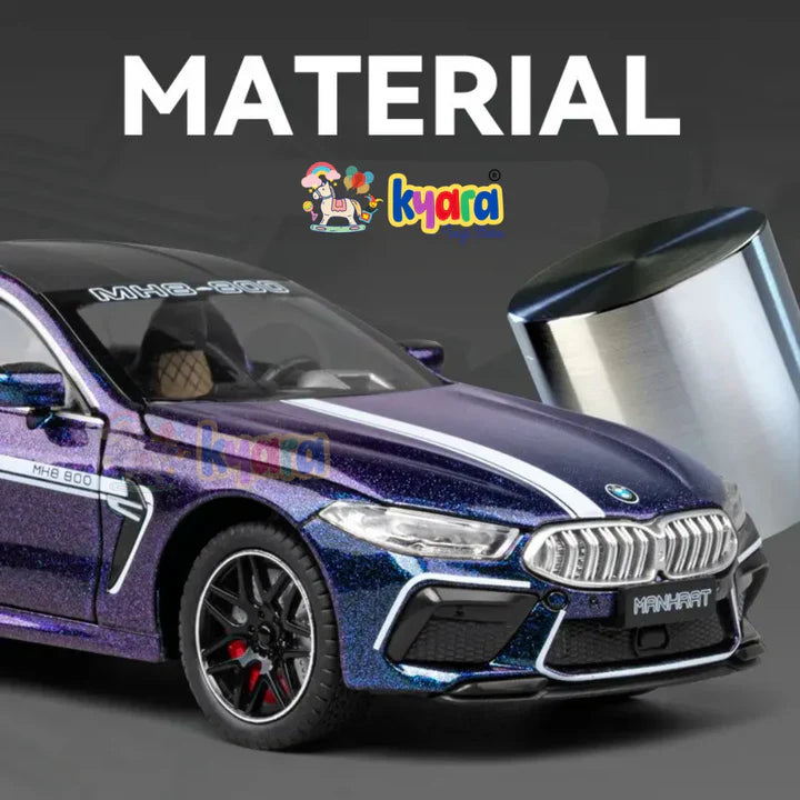 Bmw M8 800 - Diecast Metal Car - Scale 1:24