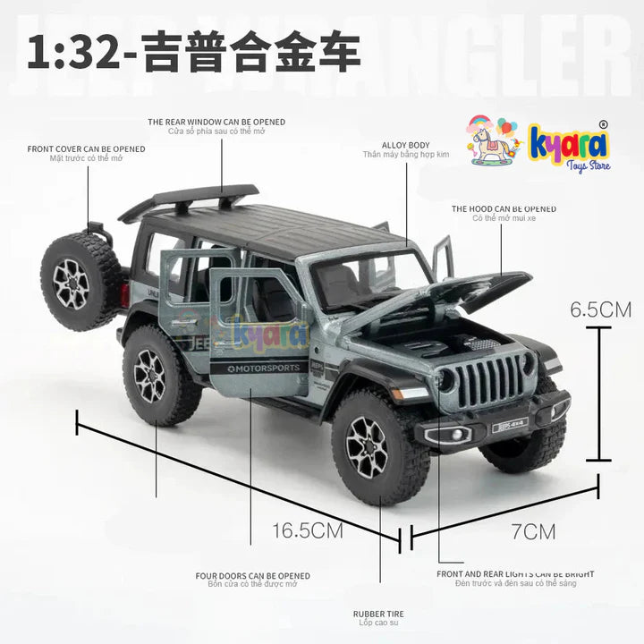 Wrangler Rubicon Thar Jeep Scale Model Metal Car- All Model