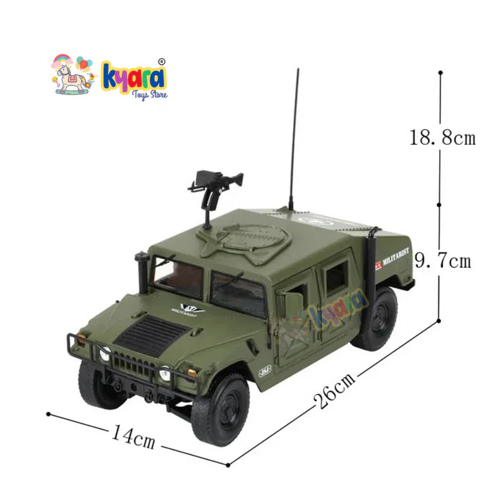 Military Battlefield Hummer Vehicles Scale Model Diecast Metal Car