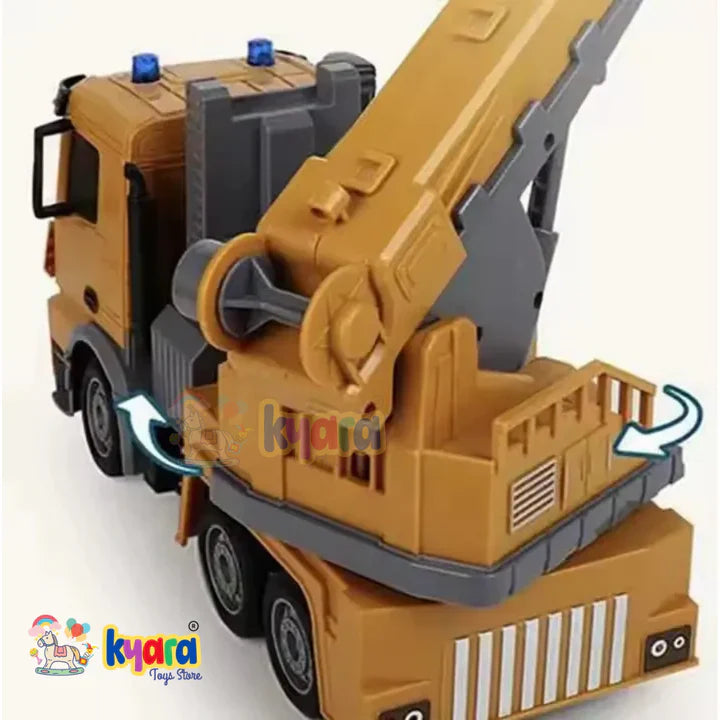 Construction Truck 2.4GHz 6 Channels RC Crane - Diecast Metal Car - Scale 1:24