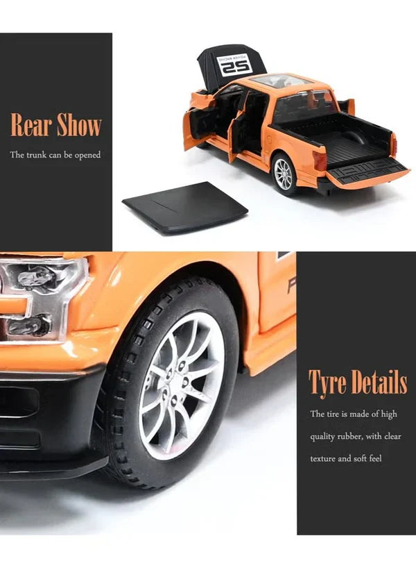 Raptor F-150 Pick Up - Diecast Metal Car - Scale 1:24
