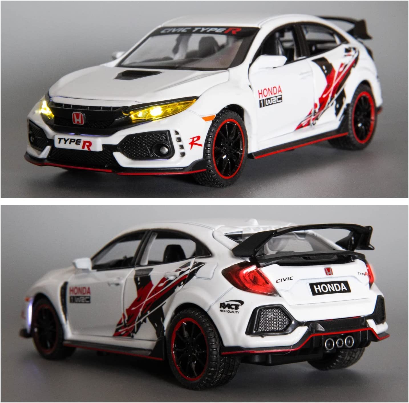HONDA CIVIC TYPE-R- Diecast Metal Car - Scale 1:32