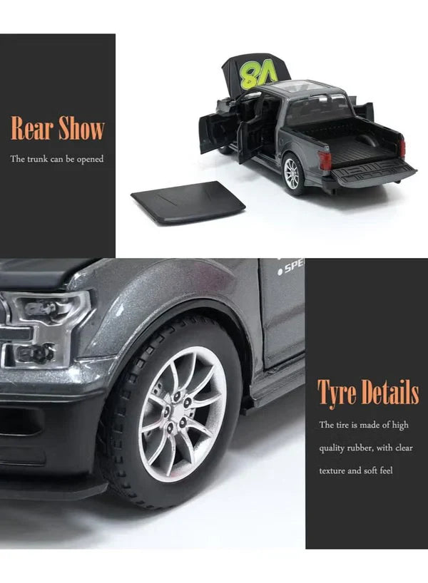 Raptor F-150 Pick Up - Diecast Metal Car - Scale 1:24
