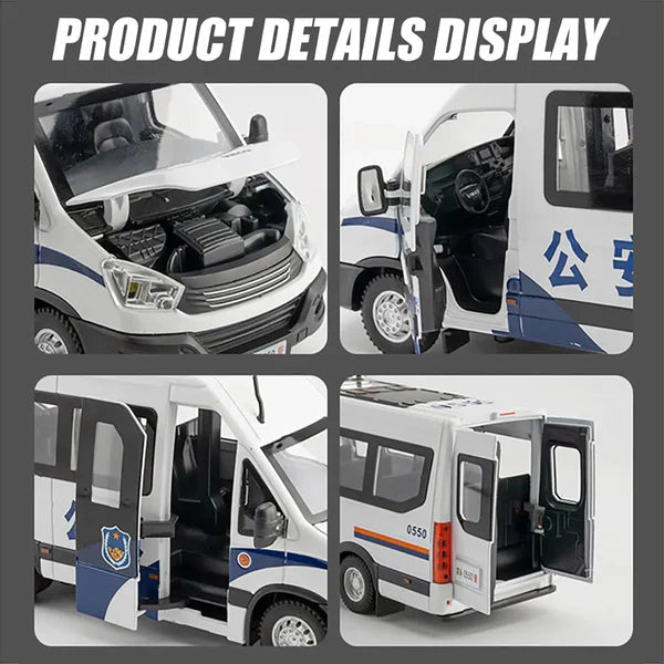 Police Van - Diecast Metal Car - Scale 1:24
