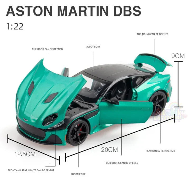 Aston Martin Gt  - Diecast Metal Car - Scale 1:24