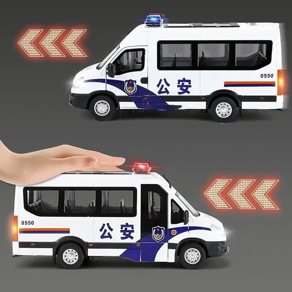 Police Van - Diecast Metal Car - Scale 1:24