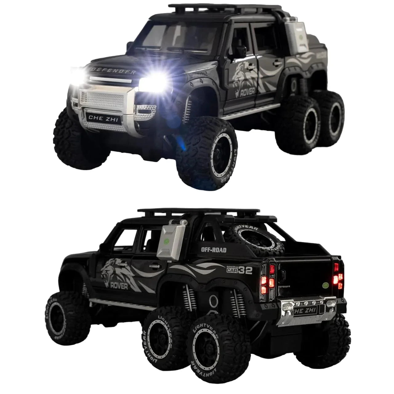 Land Rover Defender 6X6 - Diecast Metal Car - Scale 1:24