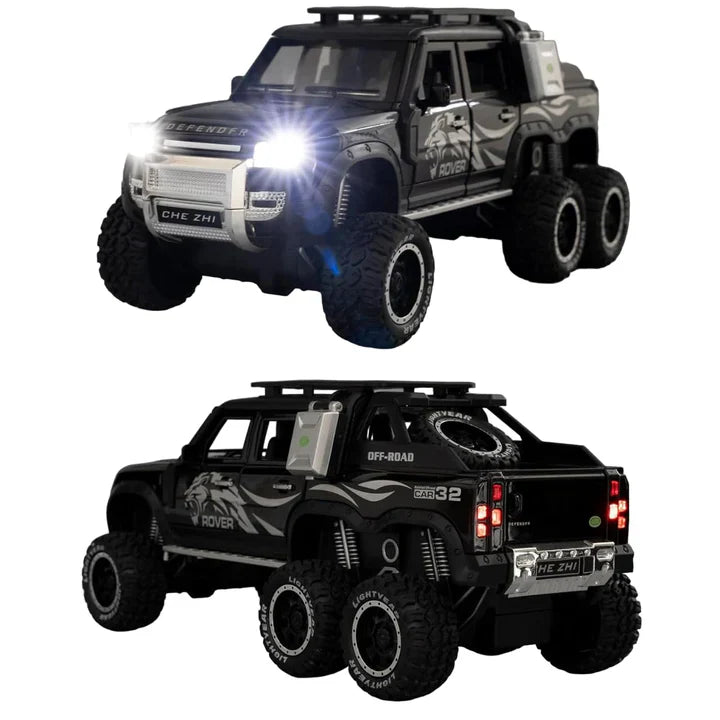 Land Rover Defender Guard 6x6  - Diecast Metal Car - Scale 1:24