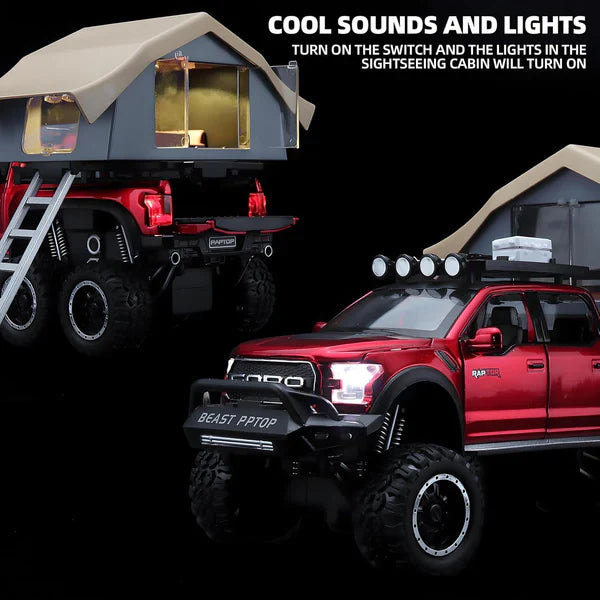 Raptor F-150 Pick Up for Kids - Diecast Metal Car - Scale 1:24