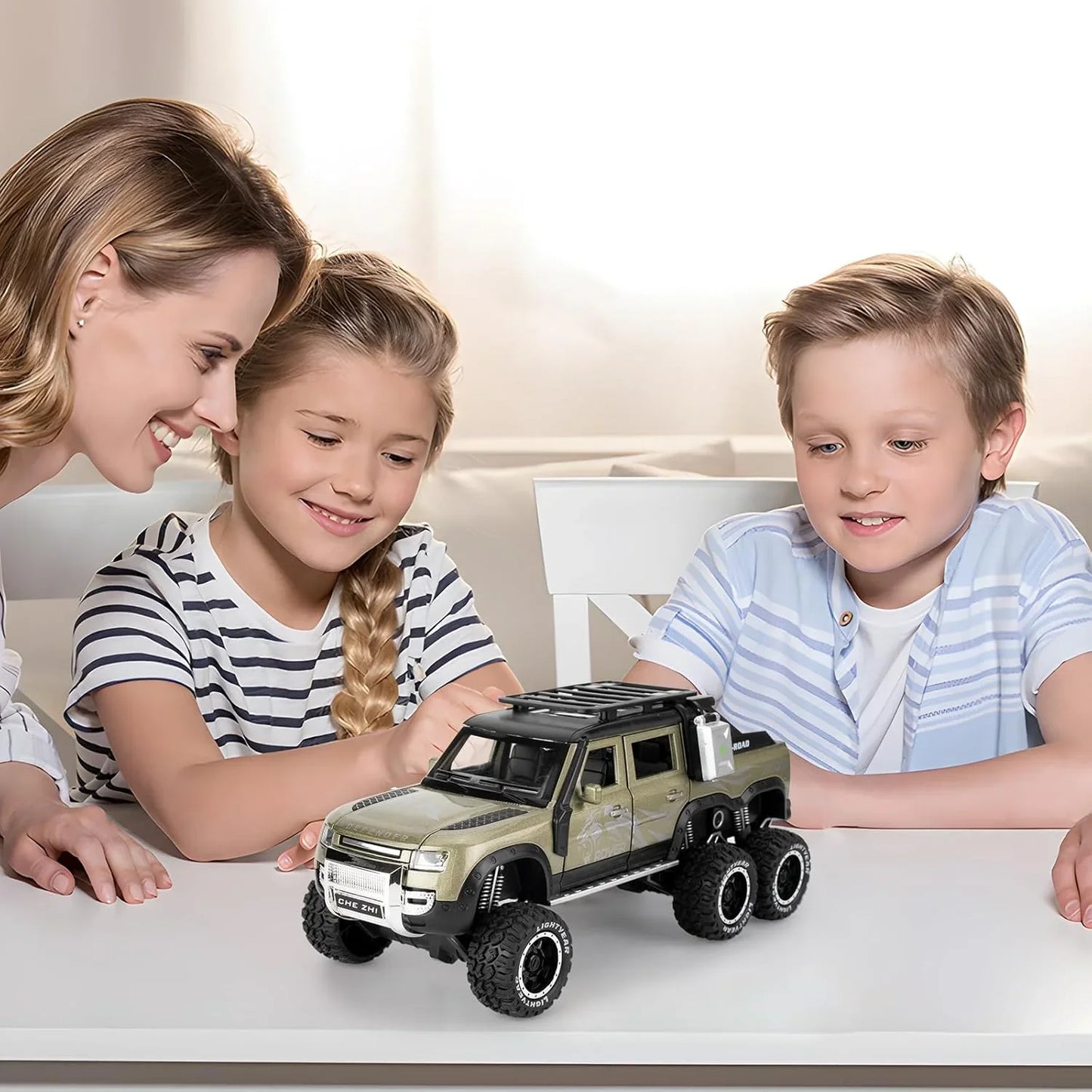 Land Rover Defender 6X6 - Diecast Metal Car - Scale 1:24