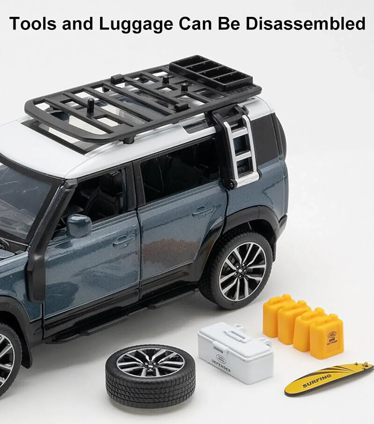 Land Rover Defender Outdoor Edition - Diecast Metal Car - Scale 1:32