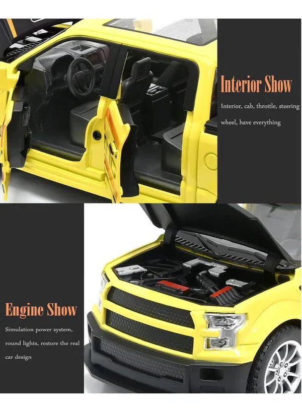 Raptor F-150 Pick Up - Diecast Metal Car - Scale 1:24