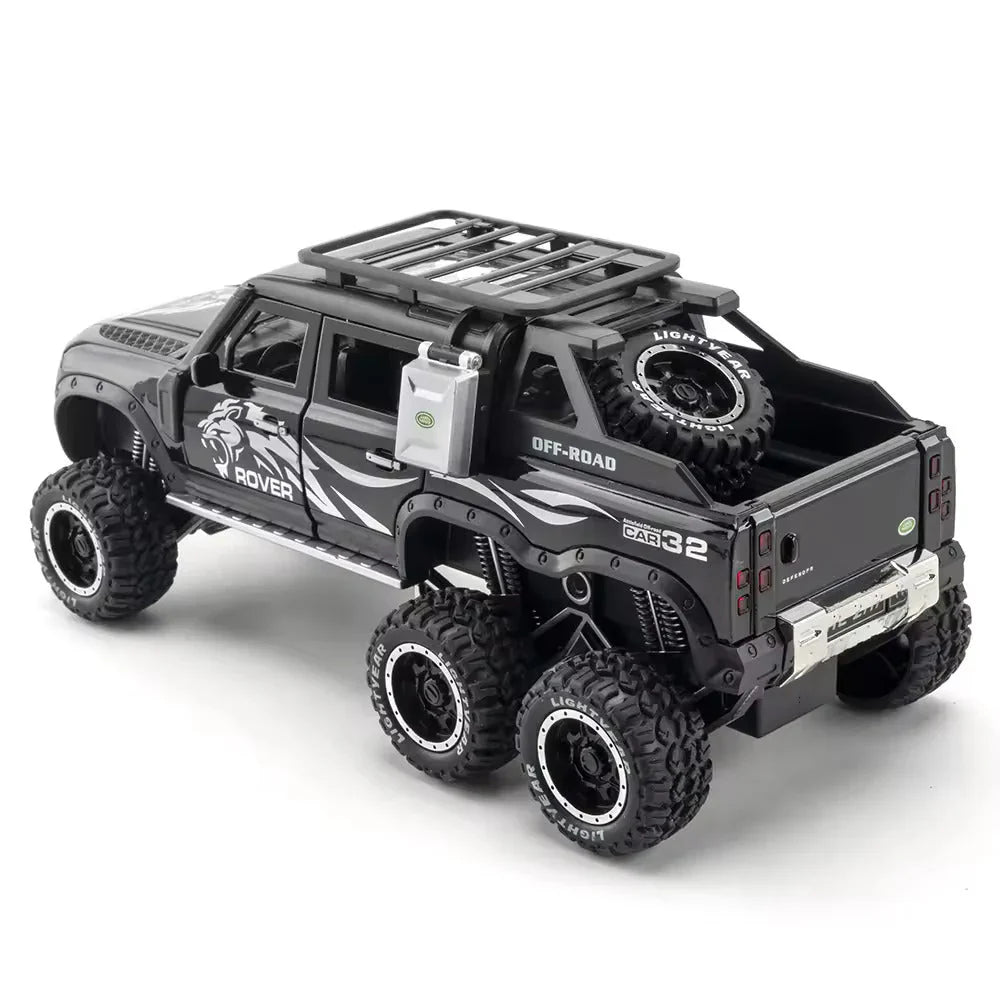 Land Rover Defender 6X6 - Diecast Metal Car - Scale 1:24