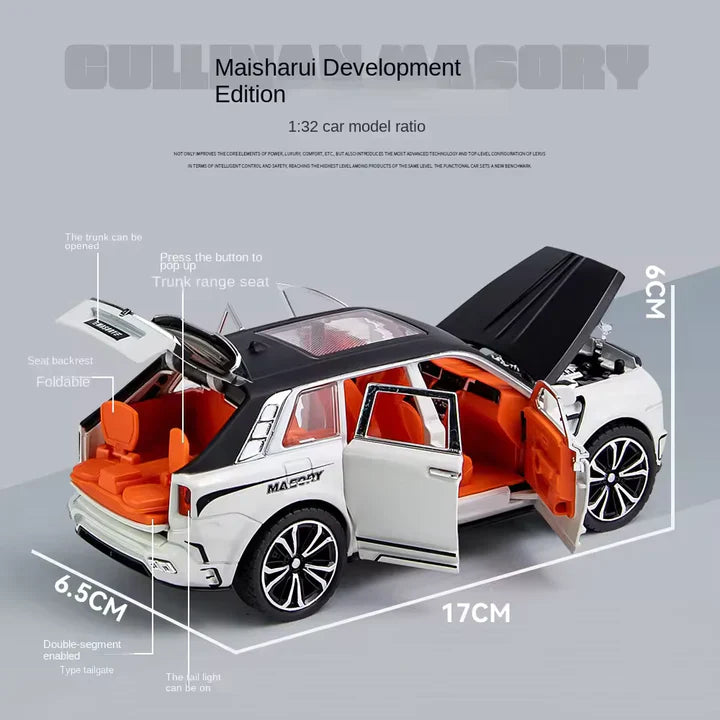 Rolls Royce Cullinan Masory - Diecast Metal Car - Scale 1:24 / 1:32
