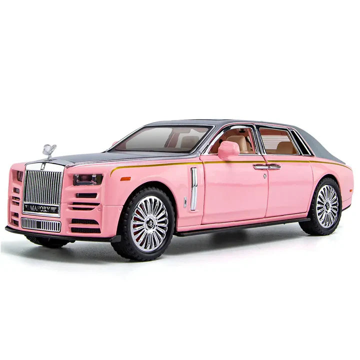 Rolls Royce Phantom Pink - Diecast Metal Car - Scale 1:24