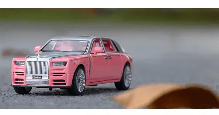 Rolls Royce Phantom Pink - Diecast Metal Car - Scale 1:24
