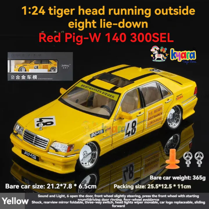 Mercedes Benz W140 300sel - Diecast Metal Car - Scale 1:24