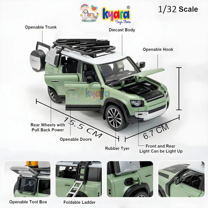 Range Rover Defender 110 - Diecast Metal Car - Scale 1:24 / 1:32