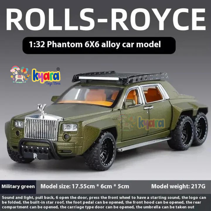 Rolls Royce Phantom 6x6 Sports - Diecast Metal Car - Scale 1:32