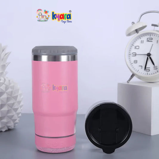 4 IN 1 14OZ STAINLESS STEEL VACUUM INSULATED DRINKING CUP BEER KEEP COLD MUG BLUETOOTH WIRELESS SPEAKER TUMBLER MUSIC COFFEE MUG